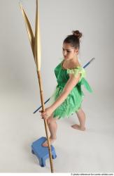 KATERINA STANDING POSE WITH SPEAR AND SWORD